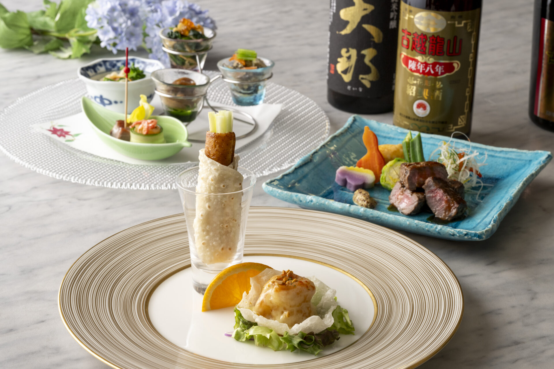 和中折衷特別コース ~中国料理「桃李」と日本料理「雲海」の至極なコラボレーション~