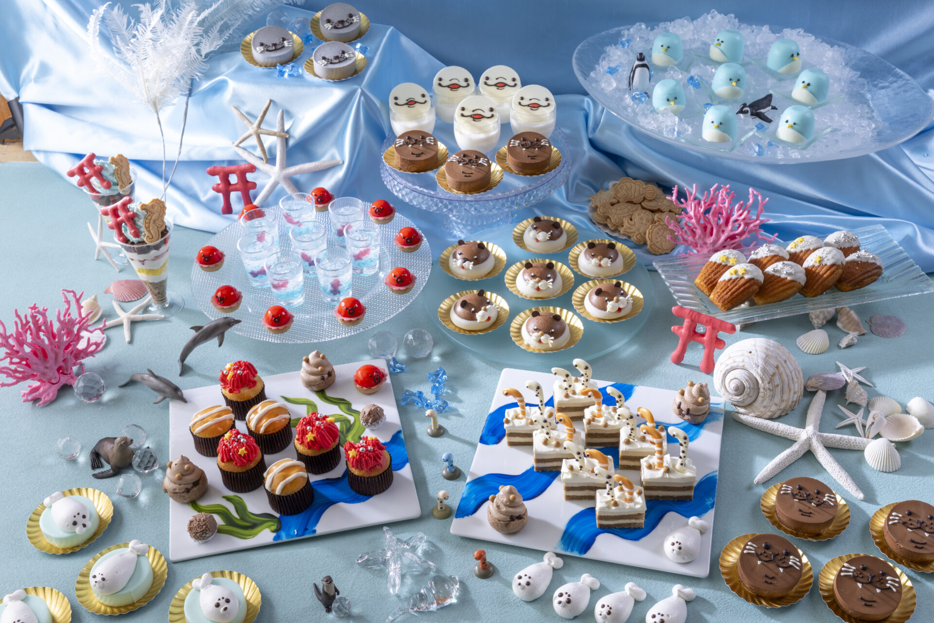 宮島水族館×フリュティエコラボ 初夏のアクアリウムスイーツブッフェ～Setouchi Marine Blue Celebration～　